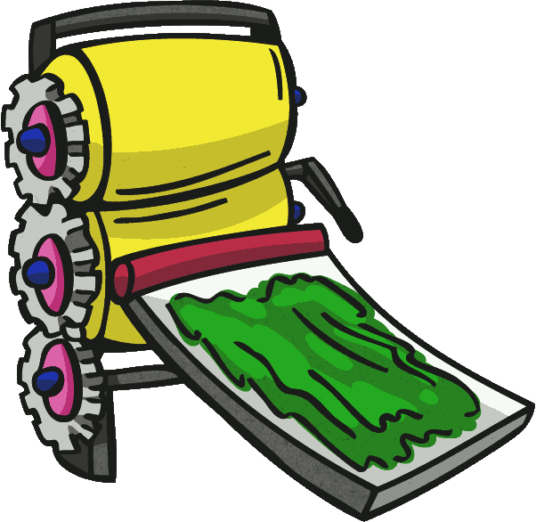 An old-time giant wringer